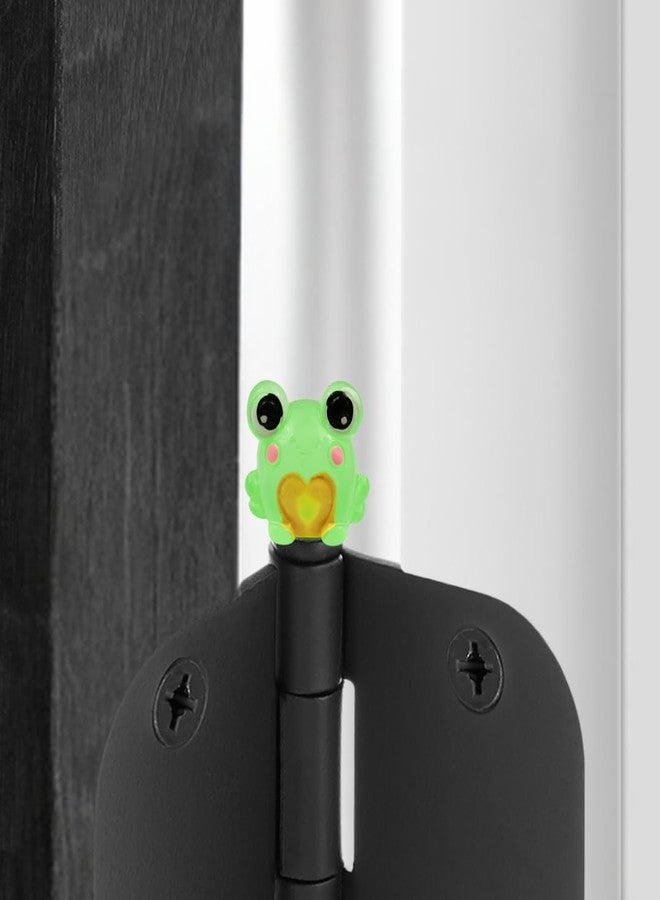 Wallertree Luminous Frog Hinge Heads Decorative Topper Set of 6 - Glow in The Dark Magnetic Hinge Head Toppers - Door Hinge Head Home Decoration - Image 4